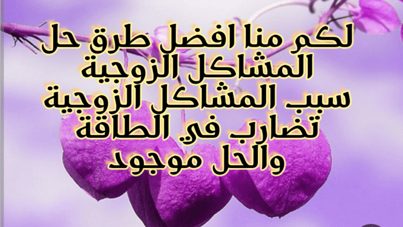 سبب المشاكل الزوجية: تضارب الطاقة بين الزوجين